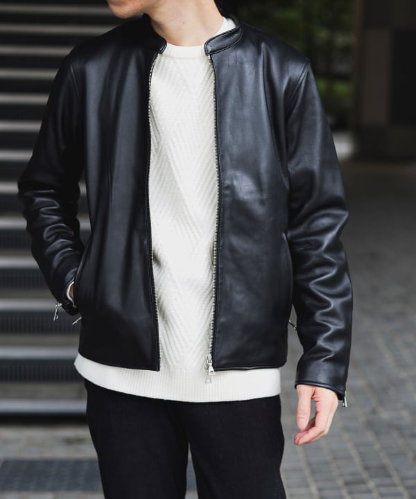 BEAMS HEART BEAMS HEART Real leather single rider (BEAMS HEART leather  blouson) mail order | BEAMS