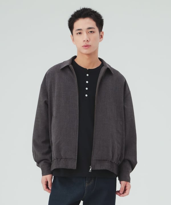 メランジ ジップアップ ブルゾン [H:183cm C:80 W:68 H:89.5 Size:L]