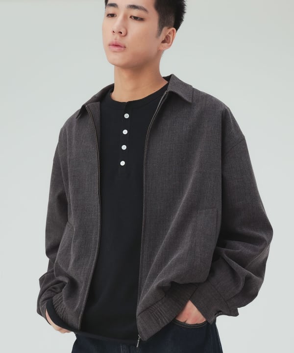 メランジ ジップアップ ブルゾン [H:183cm C:80 W:68 H:89.5 Size:L]