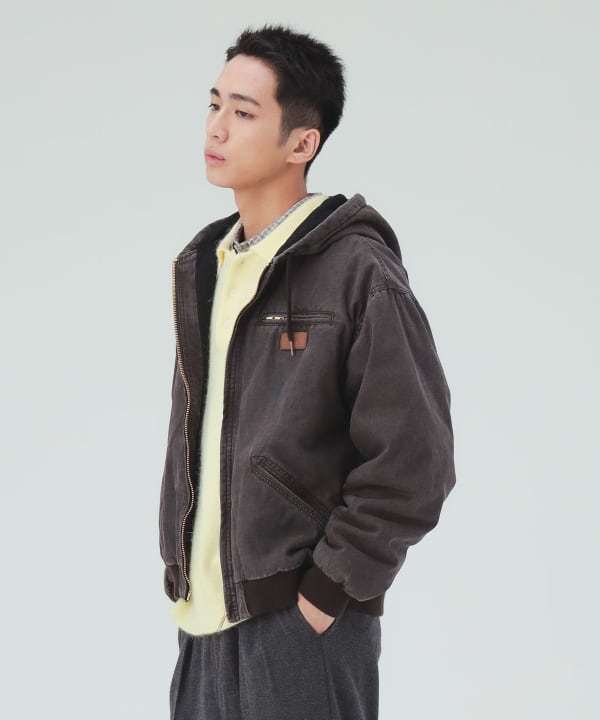 GMS コットンダック ワーク パーカー 中綿 ブルゾン [H:183cm C:80 W:68 H:89.5 Size:L]