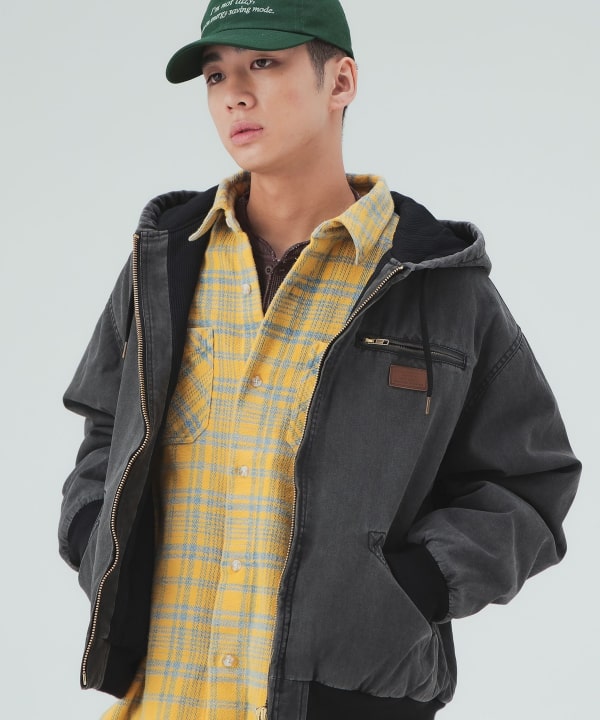 GMS コットンダック ワーク パーカー 中綿 ブルゾン [H:183cm C:80 W:68 H:89.5 Size:L]