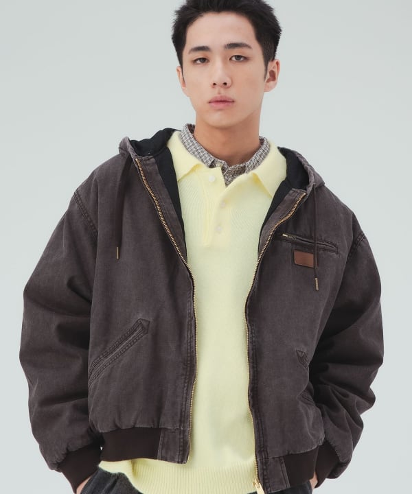 GMS コットンダック ワーク パーカー 中綿 ブルゾン [H:183cm C:80 W:68 H:89.5 Size:L]