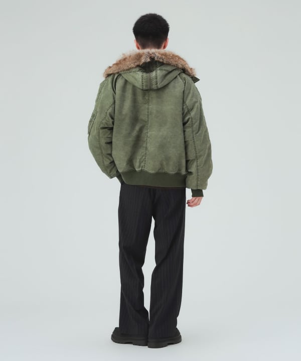 ウォッシュ加工 N2B フライトジャケット [H:183cm C:80 W:68 H:89.5 Size:L]