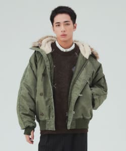 ウォッシュ加工 N2B フライトジャケット