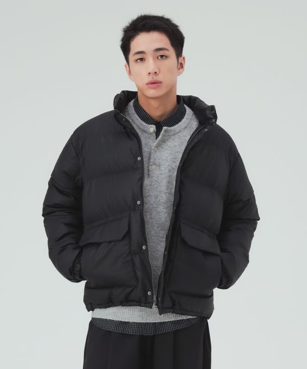 フェイクレザー ショート 中綿ブルゾン [H:183cm C:80 W:68 H:89.5 Size:L]