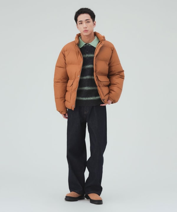フェイクレザー ショート 中綿ブルゾン [H:183cm C:80 W:68 H:89.5 Size:L]
