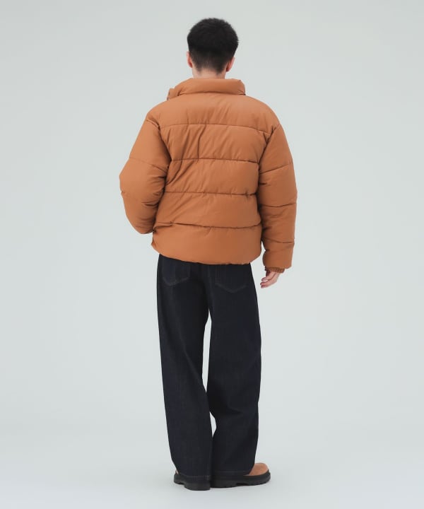フェイクレザー ショート 中綿ブルゾン [H:183cm C:80 W:68 H:89.5 Size:L]