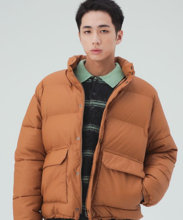 フェイクレザー ショート 中綿ブルゾン [H:183cm C:80 W:68 H:89.5 Size:L]