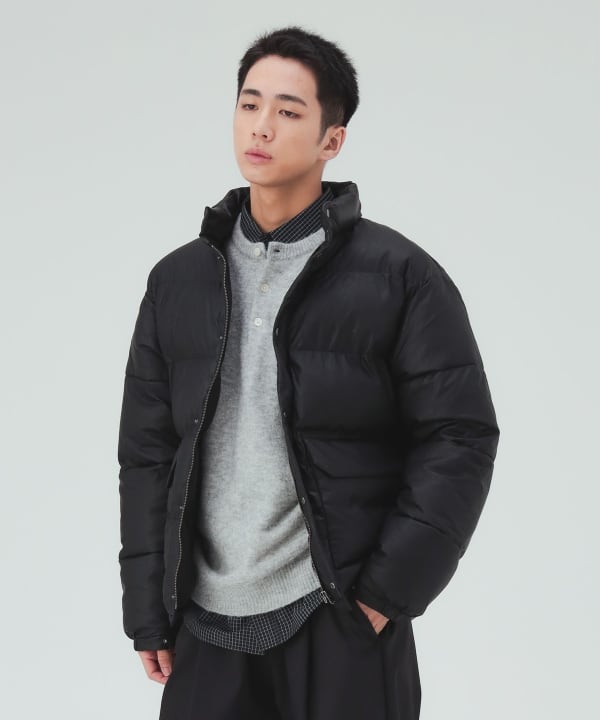 フェイクレザー ショート 中綿ブルゾン [H:183cm C:80 W:68 H:89.5 Size:L]