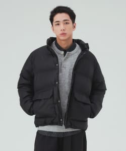 フェイクレザー ショート 中綿ブルゾン