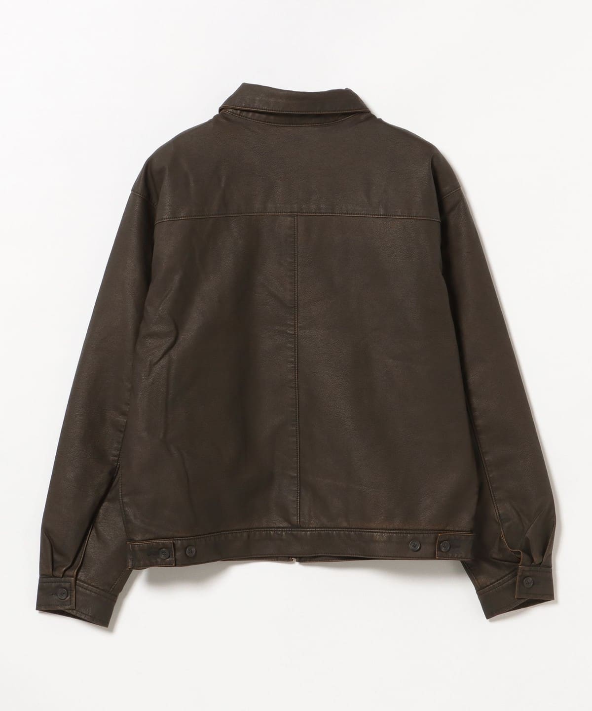 BEAMS HEART（ビームス ハート）フェイクレザー スポーツ ジャケット