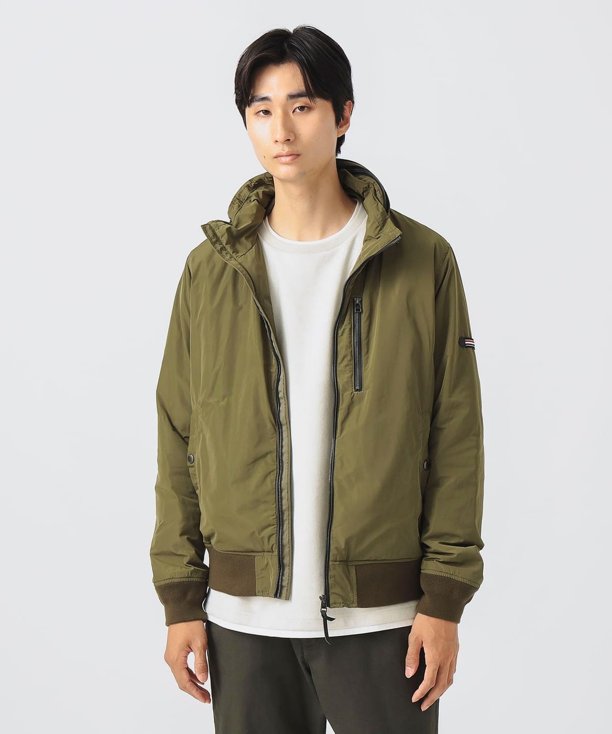 限定値引き【美品】BEAMS HEART インディゴ M ミリタリージャケット BEAMS HEART（ビームス ハート）ボリュームネック 中綿 MA-1