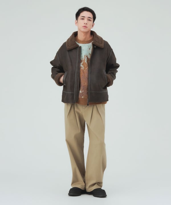 フェイクムートン B3 ブルゾン [H:183cm C:80 W:68 H:89.5 Size:L]