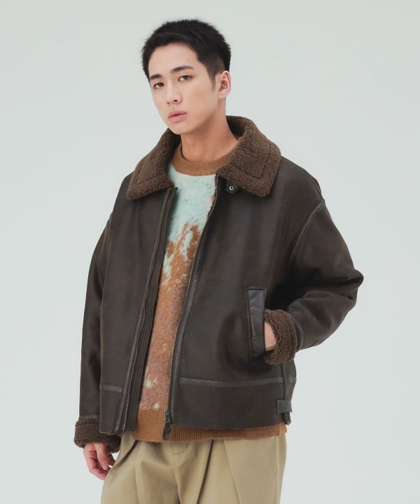 フェイクムートン B3 ブルゾン [H:183cm C:80 W:68 H:89.5 Size:L]