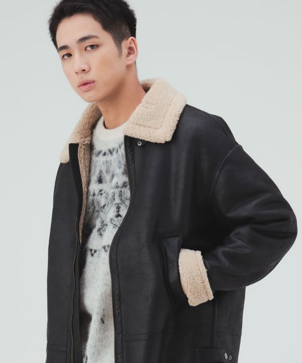 フェイクムートン B3 ブルゾン [H:183cm C:80 W:68 H:89.5 Size:L]
