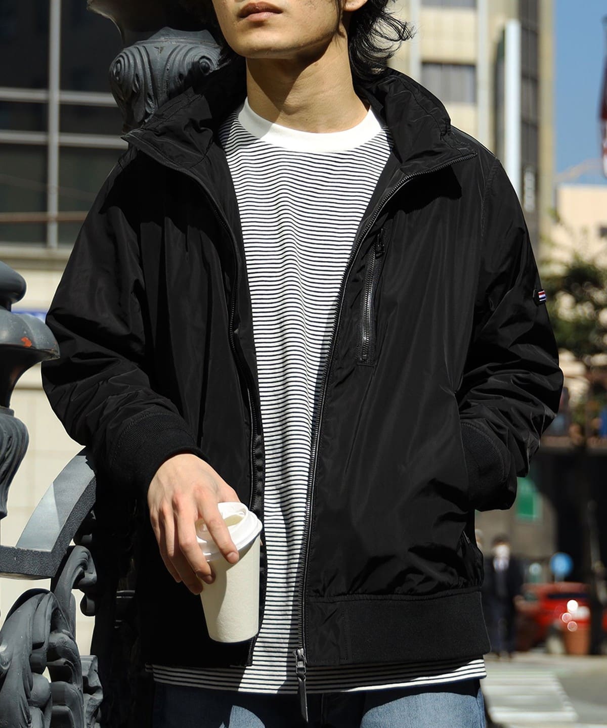 限定値引き【美品】BEAMS HEART インディゴ M ミリタリージャケット BEAMS HEART（ビームス ハート）MA-1 ドッキング ジャケット