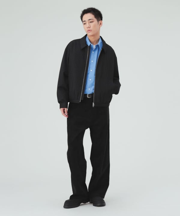 TRストライプ ショートブルゾン [H:183cm C:80 W:68 H:89.5 Size:L]