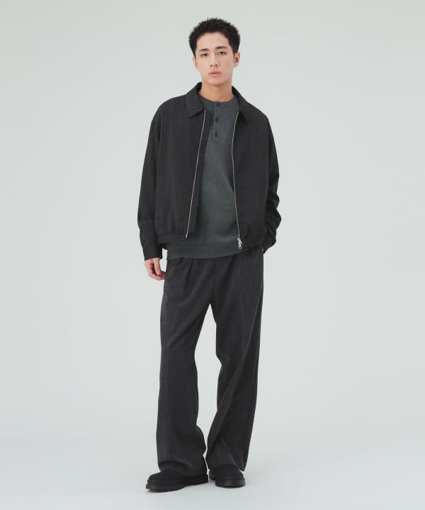 TRストライプ ショートブルゾン [H:183cm C:80 W:68 H:89.5 Size:L]