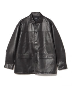BEAMS HEART / フェイクレザー ビッグ カーコート