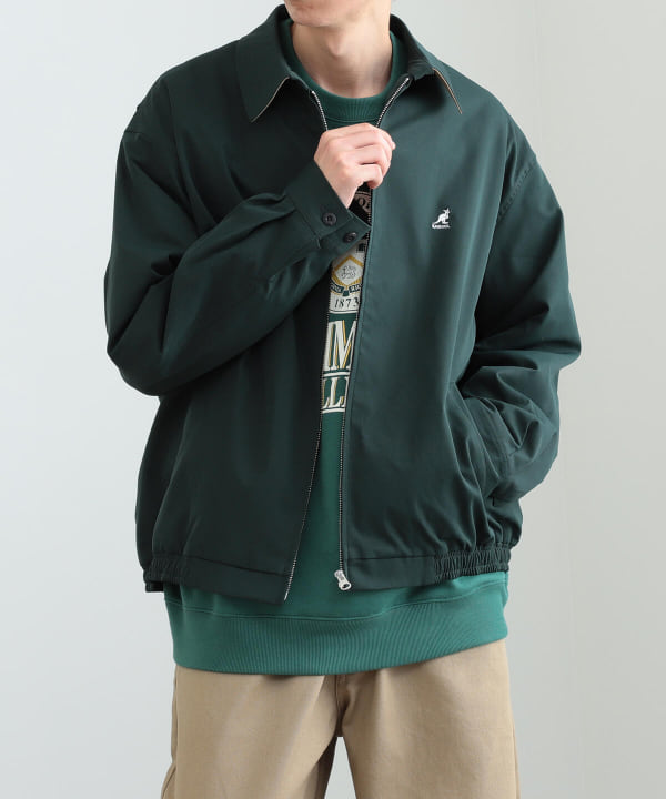 BEAMS HEART（ビームス ハート）【アウトレット】KANGOL × BEAMS HEART / ジップアップ ビッグ ブルゾン（ブルゾン  ブルゾン）通販｜BEAMS