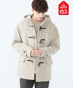 【+15%ポイントUP】ジップ ダッフル コート