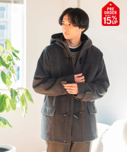 【+15%ポイントUP】ジップ ダッフル コート