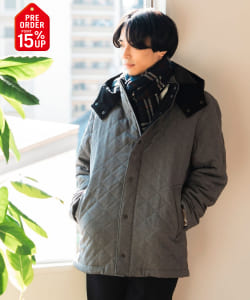 【+15%ポイントUP】フーディースタンド キルト コート