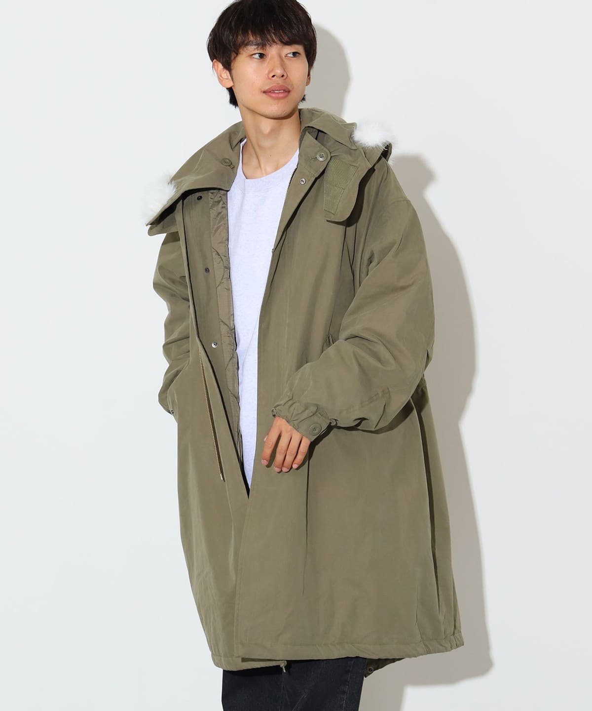 BEAMS HEART（ビームス ハート）フード付き モッズコート（コート