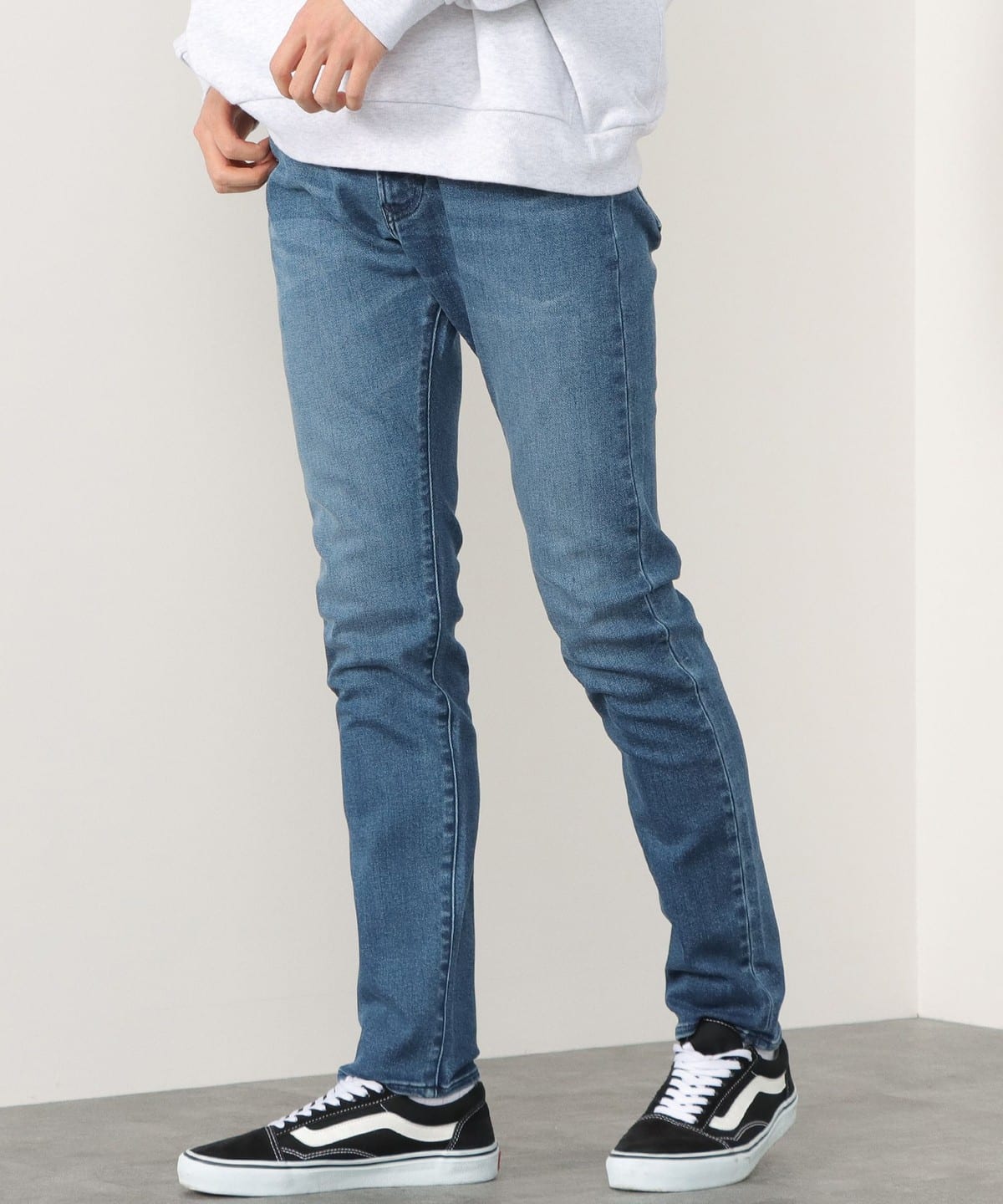 ストレッチ デニム スキニー パンツ パンツ MEN BLUE S ストレッチ デニム スキニー パンツ パンツ MEN BLUE S