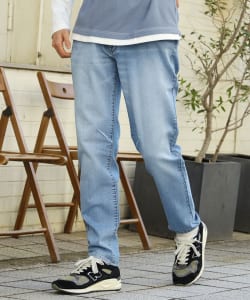 デニムライク ストレッチ パンツ