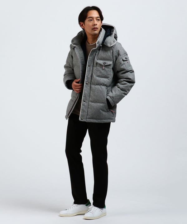 Ray BEAMS スラックス パンツ スリット レース ワイド