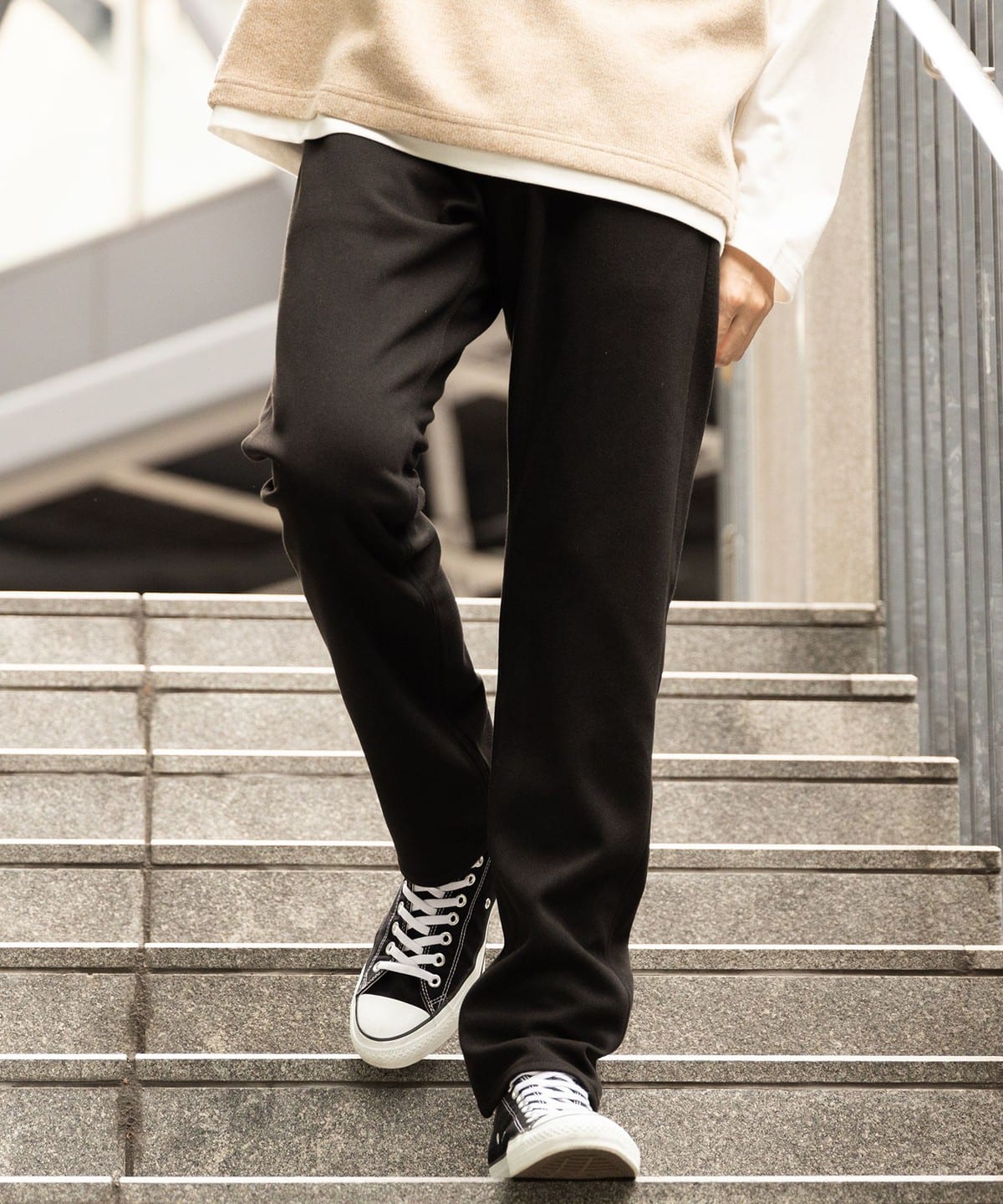 ウールライク スキニー パンツ パンツ MEN BLACK S ウールライク スキニー パンツ パンツ MEN BLACK S