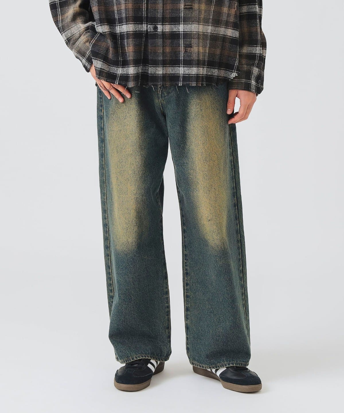 ビームスハート　デニムセット BEAMS HEART（ビームス ハート）ブラスト ワイド ストレート