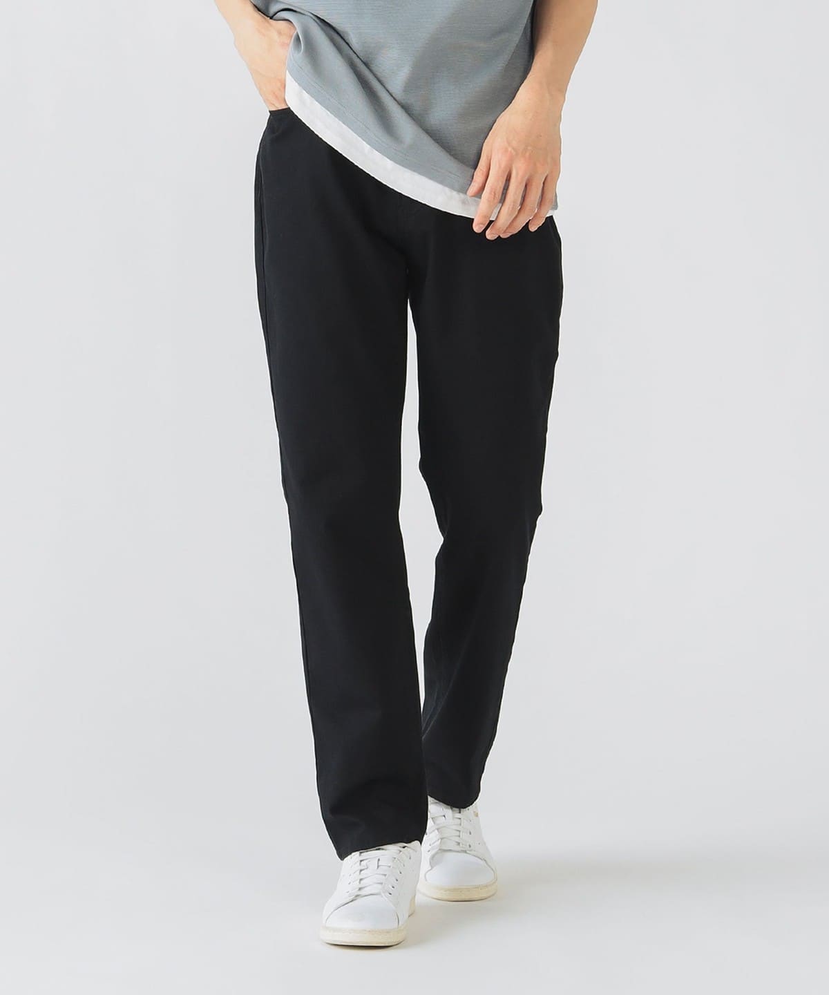 ストレッチ ツイル ナロー パンツ パンツ MEN BLACK L ストレッチ ツイル ナロー パンツ パンツ MEN BLACK L