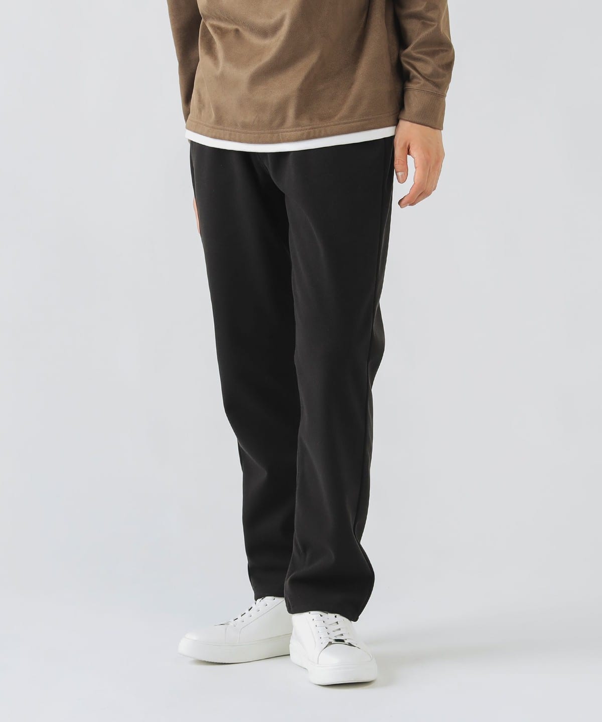 ストレッチ ウールライク ナロー パンツ パンツ MEN BLACK M ストレッチ ウールライク ナロー パンツ パンツ MEN BLACK M