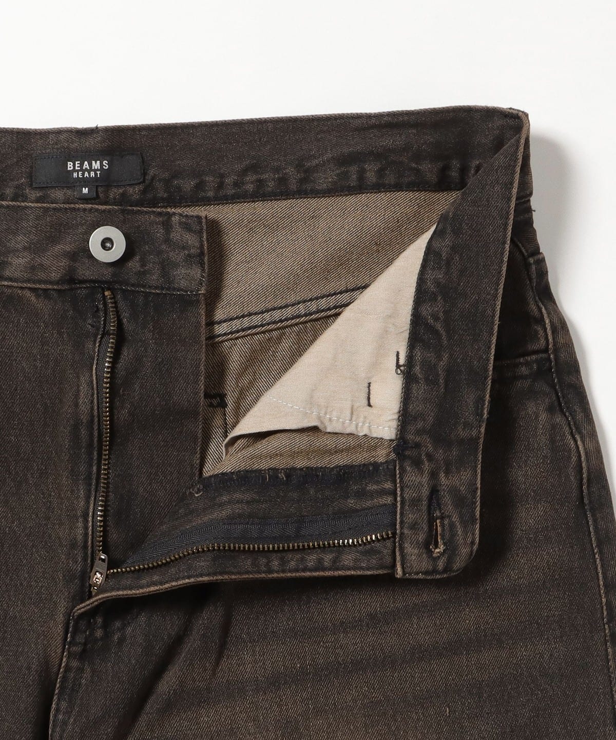 新品未使用BEAMS HEART Curve Baggy デニムパンツブラックＭ BEAMS HEART BEAMS HEART Curve Wide Baggy Denim (Pants, Denim Pants