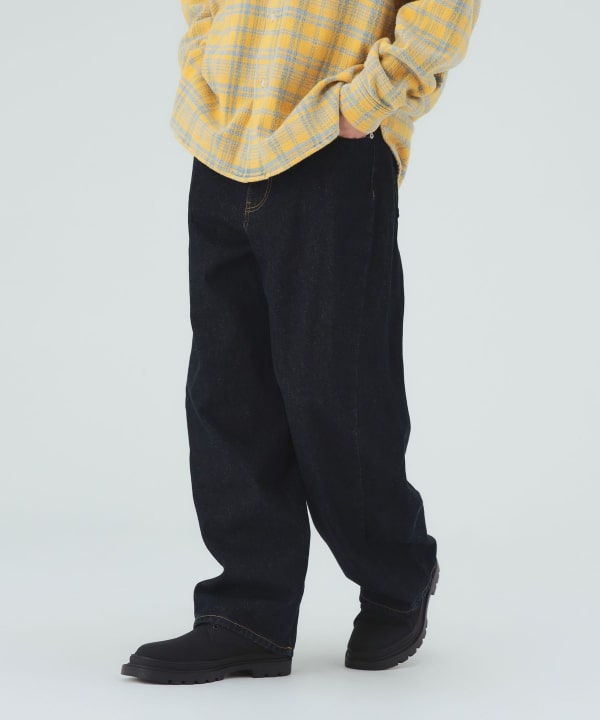 カーブ ワイド ストレート デニムパンツ [H:183cm C:80 W:68 H:89.5 Size:L]