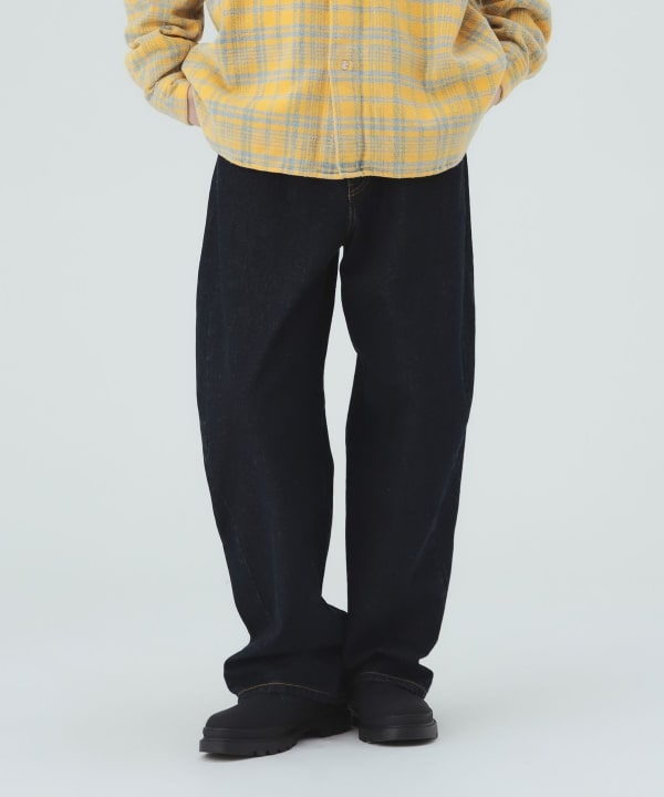 カーブ ワイド ストレート デニムパンツ [H:183cm C:80 W:68 H:89.5 Size:L]