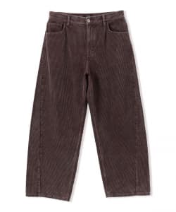 コーデュロイ カーブ ワイド パンツ