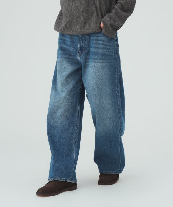GMS ワイドストレート デニムパンツ [H:183cm C:80 W:68 H:89.5 Size:L]
