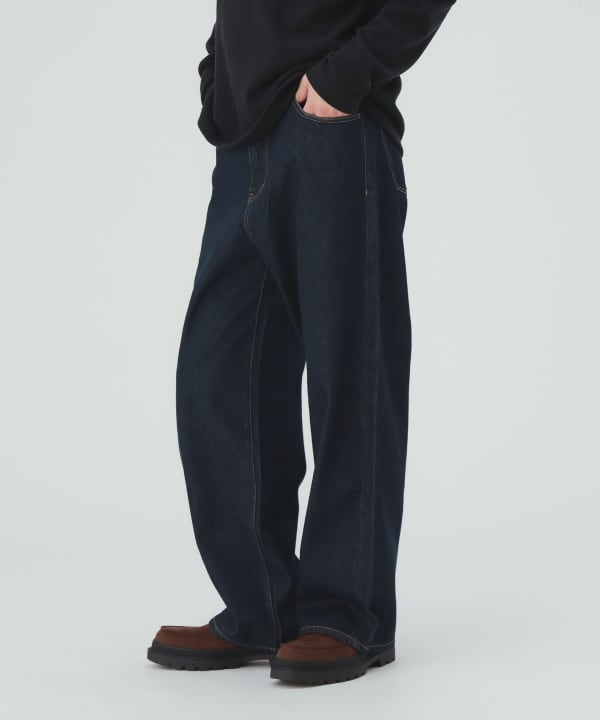 GMS ワイドストレート デニムパンツ [H:183cm C:80 W:68 H:89.5 Size:L]