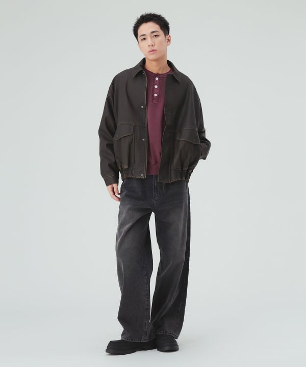 GMS ワイドストレート デニムパンツ [H:183cm C:80 W:68 H:89.5 Size:L]