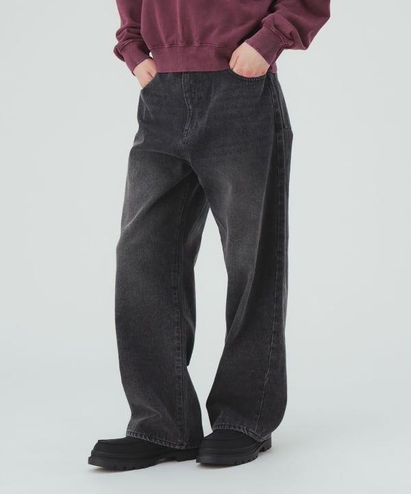 GMS ワイドストレート デニムパンツ [H:183cm C:80 W:68 H:89.5 Size:L]