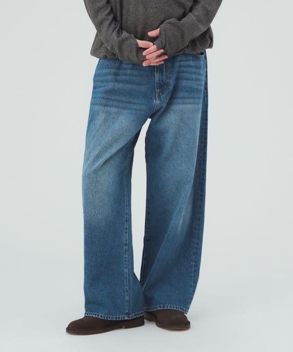 GMS ワイドストレート デニムパンツ [H:183cm C:80 W:68 H:89.5 Size:L]