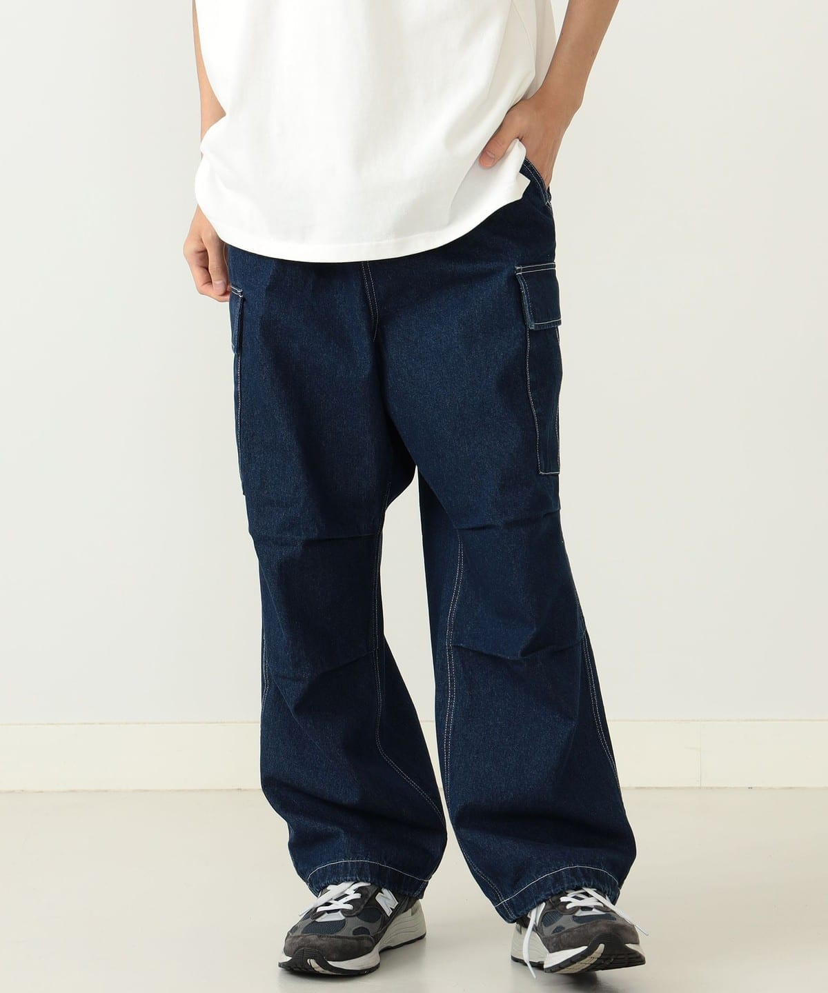 デニム カーゴパンツ パンツ MEN INDIGO S デニム カーゴパンツ パンツ MEN INDIGO S