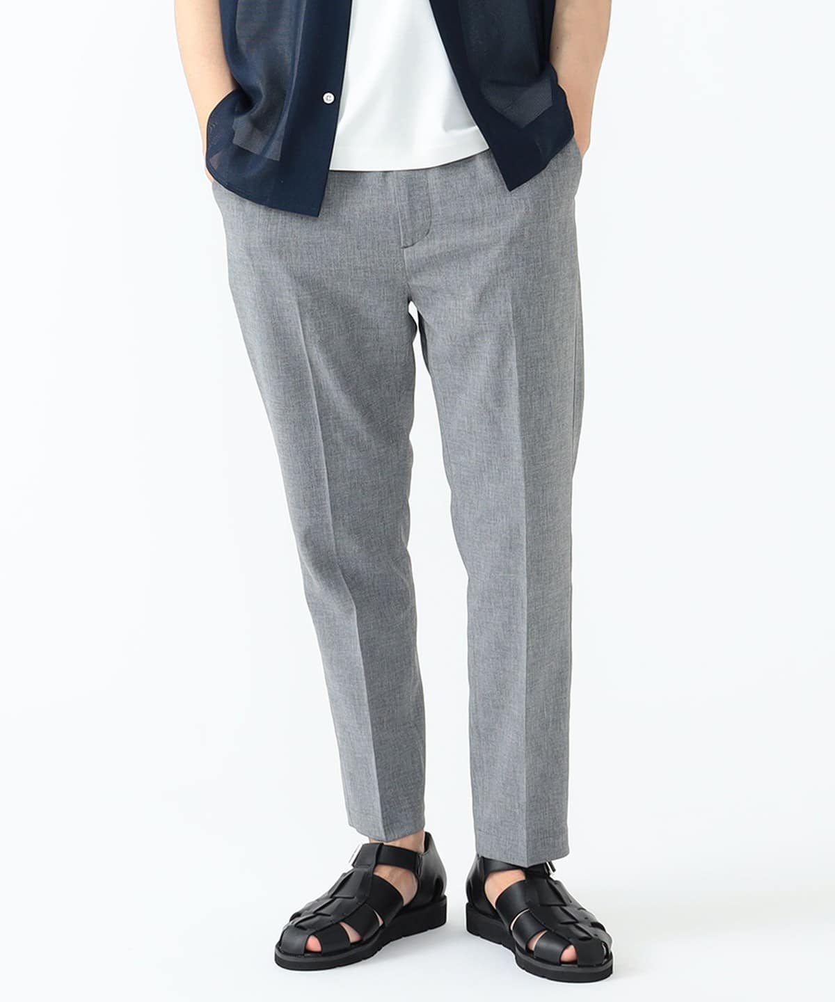 [Outlet] BEAMS HEART / Polyester Easy Slacks Pants