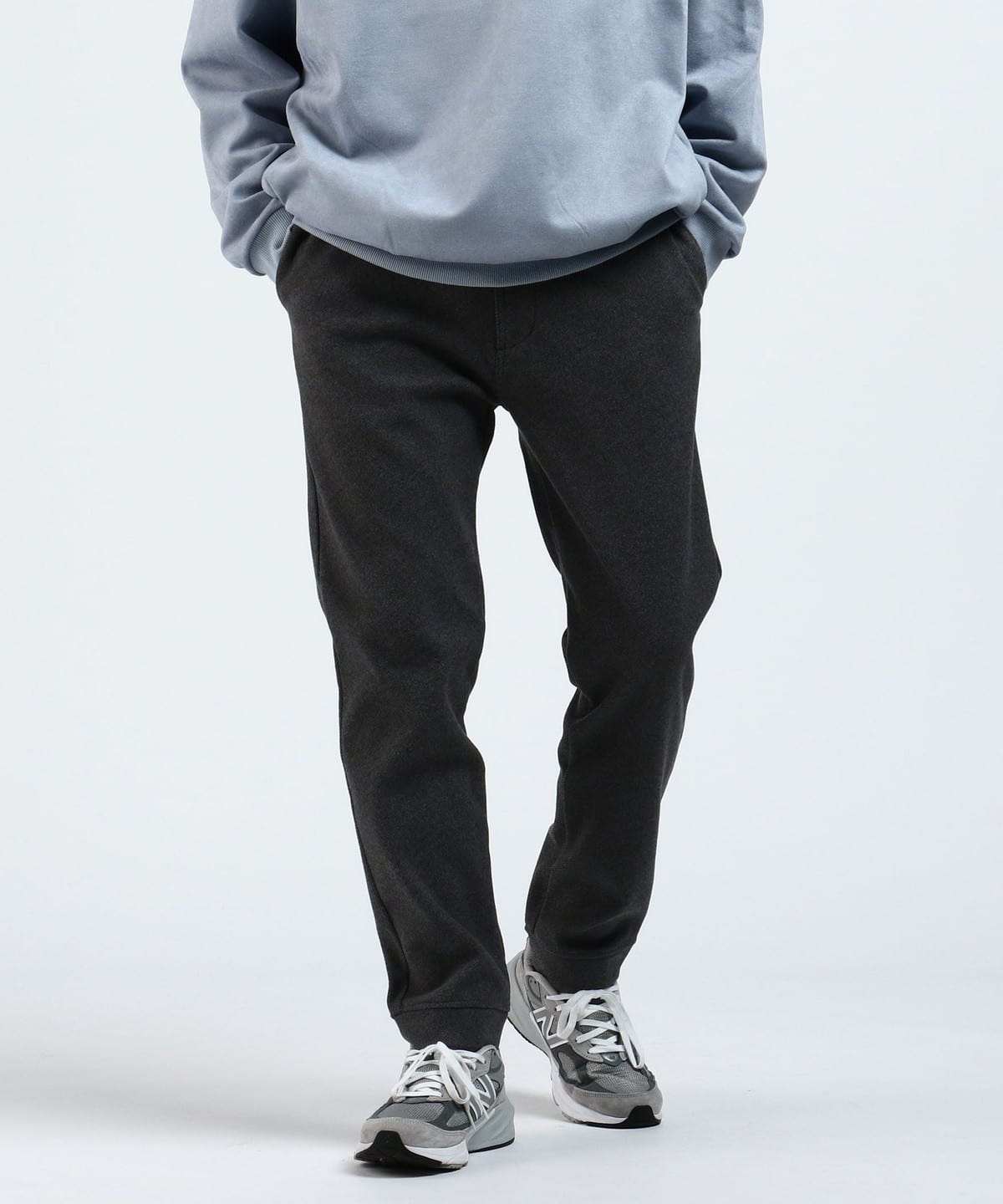 ポリエステル メルトン イージーパンツ パンツ MEN CHARCOAL GREY S ポリエステル メルトン イージーパンツ パンツ MEN CHARCOAL GREY S
