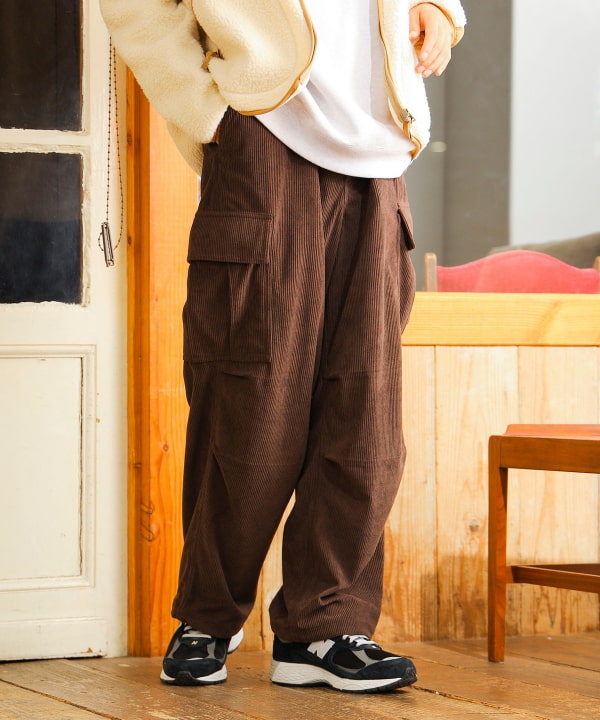 BEAMS HEART（ビームス ハート）コーデュロイ ワイド カーゴ