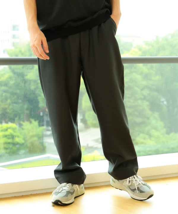 新品 BEAMS ビームス アンクルチノ ワイドトラウザー イージースラックス★ BEAMS HEART（ビームス ハート）テックバスケット 1プリーツ