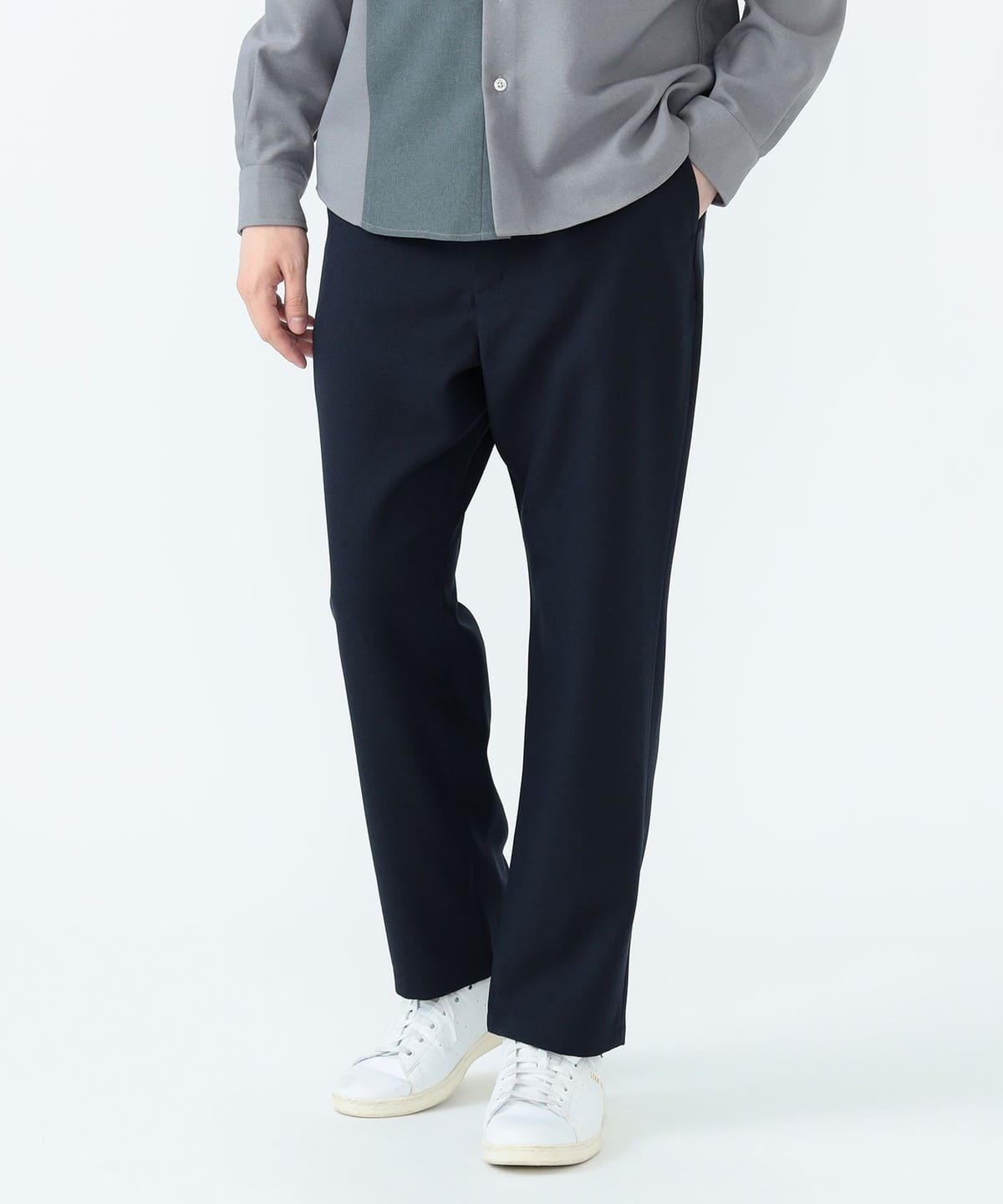 メランジツイル テーパード パンツ パンツ MEN NAVY XL メランジツイル テーパード パンツ パンツ MEN NAVY XL